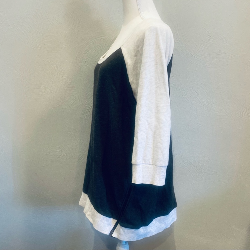 Torrid Zipper Side Raglan Sweatshirt - Picture 8 of 12